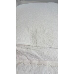 Pillow Sham Matelesse Ivory European 27" x 27" Square Oversized Made in Portugal